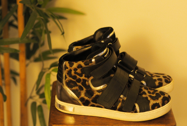 Leopard print sneakers