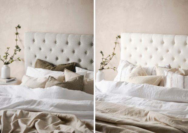 pehmustettu sängynpääty